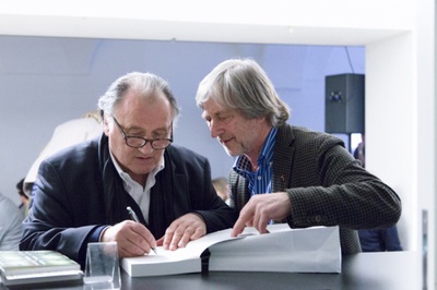 Buchpräsentationen mit Peter Weibel und Manfred Wolff-Plottegg, 01.04.2016