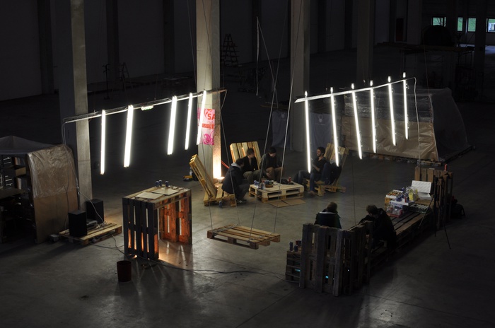 workshop 1 rainer rosseger, workshop 3 michael tatschl, leder & Schuh halle. 18.11.2013–22.11.2013