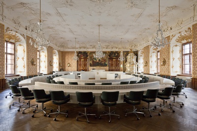 Landstube Graz, Restaurierung und Neugestaltung, BRAMBERGER architects – © Martin Grabner Landstube Graz, Restaurierung und Neugestaltung, BRAMBERGER architects