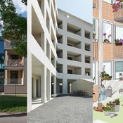 Haus Rafael, HOFRICHTER-RITTER Architekten © Helmut Pierer | Prinzessin Veranda, PENTAPLAN © Paul Ott | Frederics, BRAMBERGER architects © die bauwerkwohnen Wohnbaugesellschaft m.b.H (v.l.n.r.)